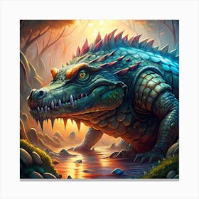 Crocodile Canvas Print