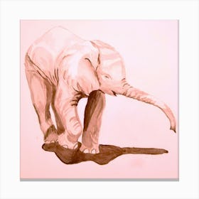 Elephant Painting Canvas Print