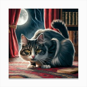 A Captivating Illustration Of A Sneaky Cat Crouche Fqoxqzjprhsmcmwob6tzca K Avtaj6qdazb2qinfqdjw Canvas Print