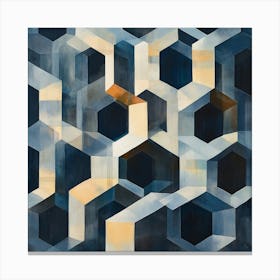 Hexagons Art Canvas Print