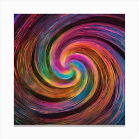 Psychedelic Spiral 1 Canvas Print