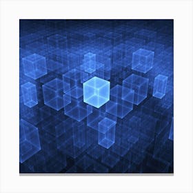 Abstract Cubes Canvas Print