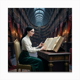 The Young Librarian 31 Canvas Print