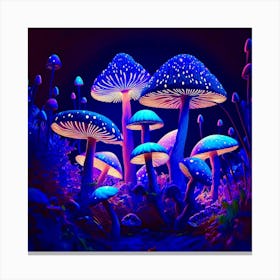 Psychedelic Mushrooms Canvas Print