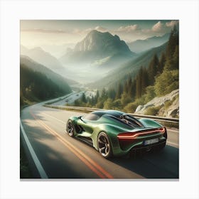 Aston Martin Supercar green Canvas Print