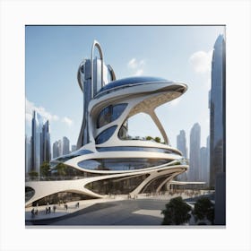 Futuristic Building Canvas Print