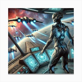 Lysara Stratos Tactical Dive Scifi Canvas Print