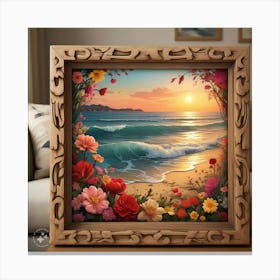 Sunset By The Sea Canvas Print