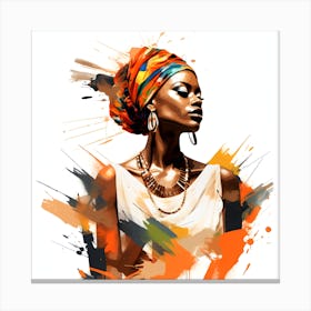 African Femela Faces Csaba Fikker 2 Canvas Print