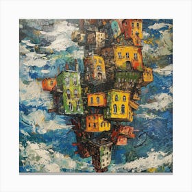 Floating Houses Canvas Print