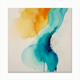 Abstract Watercolor Painting 1 Canvas Print