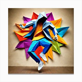 Origami Dancer 61 Canvas Print