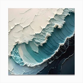 Abstract Wave Painting 8 Canvas Print