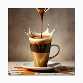 Coffee Pouring 55 Canvas Print