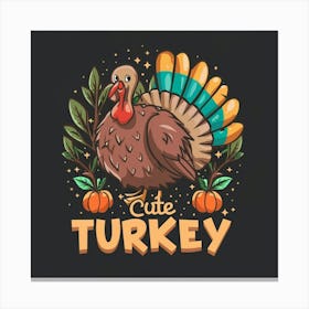 Cute Turkey Canvas Print