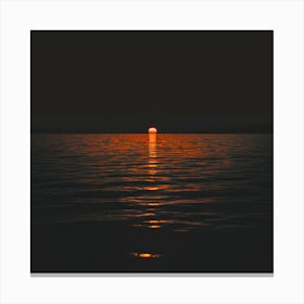 Sunset Over Water 5 Canvas Print