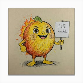 Life Lemons 2 Canvas Print