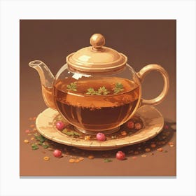 Tea Art 411 Canvas Print