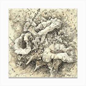 Flora And Fauna 1 Canvas Print