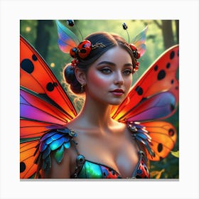 Lady Butterfly Canvas Print