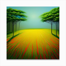 Trees In Motion Canvas Print
