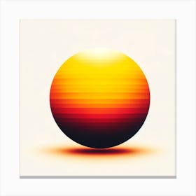 Sunset Sphere Canvas Print