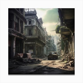 Ruins Of A City 1 Canvas Print