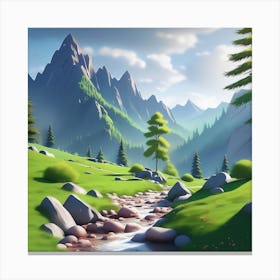 Mountain Landscape 10 Canvas Print