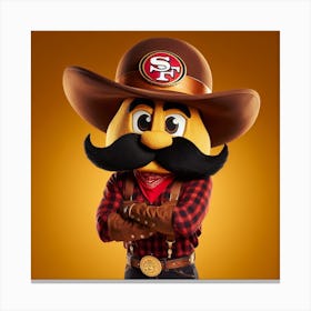 San Francisco 49ers Mascot 2 Canvas Print