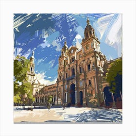 Cathedral Of Santa Cruz 1 Canvas Print