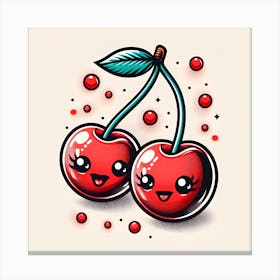 Cherry Kawaii 3 Canvas Print