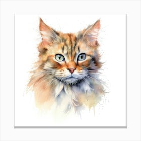 Lambkin Cat Portrait Canvas Print