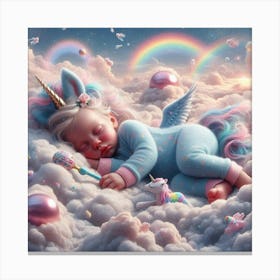 Dreaming Of Unicorns Canvas Print