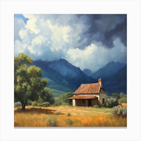 Of Tranquil Stone And Storm.AI 1 Canvas Print