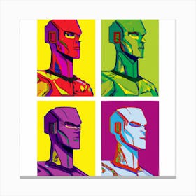 Male Robots Canvas Print