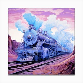 Train In The Desert 2 Canvas Print