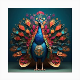 Peacock 4 Canvas Print