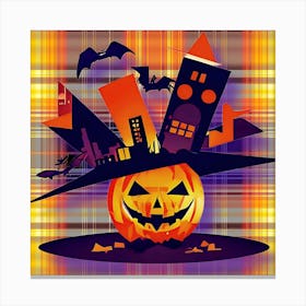 Halloween Jack O Lantern Canvas Print