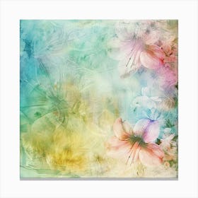 Abstract Floral Background Photo 1 Canvas Print