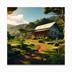 Off Grid Homestead In Kaitaia New Zealand Canvas Print