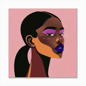 Illustration Of A Black Woman 3 Canvas Print