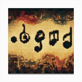 Music Notes Canvas Print