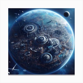 Futuristic Planet 1 Canvas Print