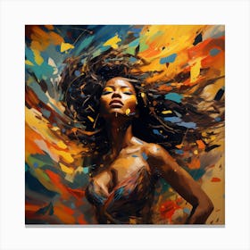 'Flying Woman' Canvas Print