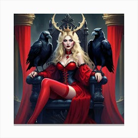 Crow Queen 1 Canvas Print