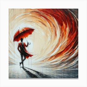 Red Umbrella 3 Canvas Print