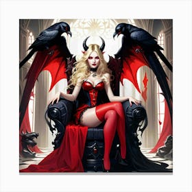 Devil Woman 3 Canvas Print