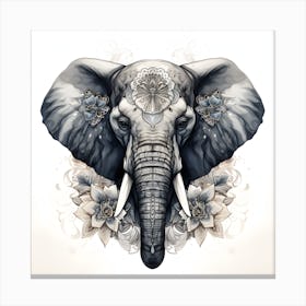 Elephant Series Artjuice By Csaba Fikker 013 1 Canvas Print