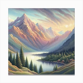 Mountain landscape 2 Canvas Print