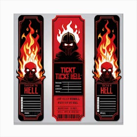 Ticket To Hell 6 Canvas Print